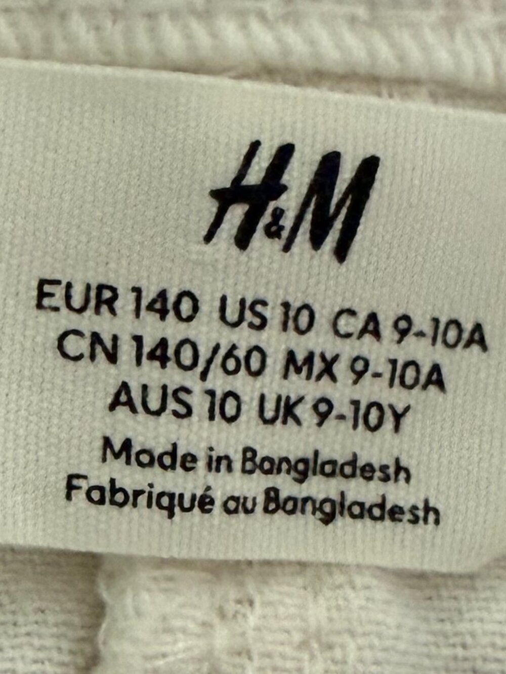 H&M White Twill Cargo Skirt Size 10 - Picture 6 of 7